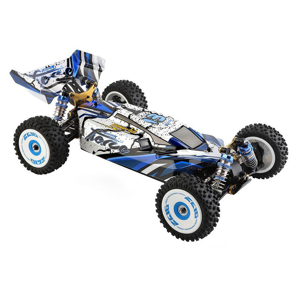 Wltoys 124017 V2 Upgraded 4300KV Motor 1/12 2.4G 4WD 75km/h Brushless Metal Chassis RC Car RTR - Three Batteries
