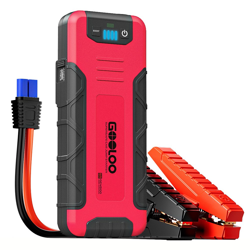 GOOLOO GE4500 Jump Starter, 4500A Peak Car Starter, 12V Jump Box, Portable 16000mAh Power Bank, 3 Modes LED Light
